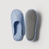 JAJU [JAJU] Quilting Washable Floral Slippers_250-265_Blue