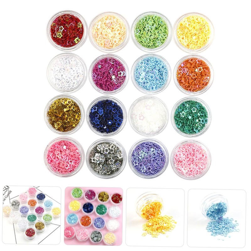 BIUDECO Holographic Nail Art Sequins Glitter for DIY Decoration for