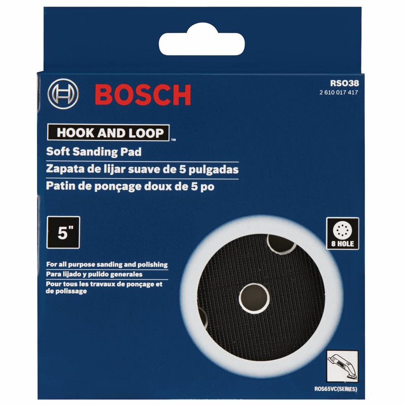 Bosch RS038 5-Inch Soft Hook-and-Loop Backing Pad for Ros65Vc-Series