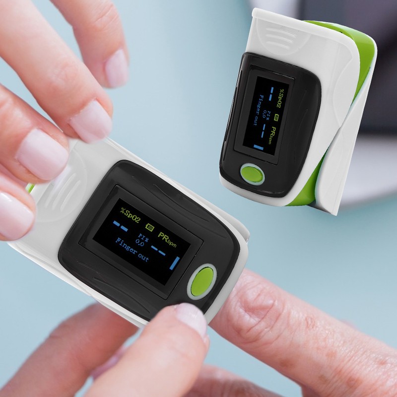 Fingertip Pulse Oximeter Blood Oxygen Saturation Pulse Rate Monitor Detector