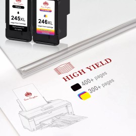 Toner Kingdom 2 Pack PG-245XL Black Ink Cartridge replacement for Canon MG2920 MG2922 MG2924