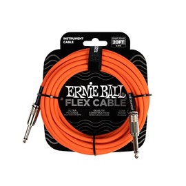 Ernie Ball Instrument Cable, Orange, 20 feet (P06421)