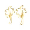 50 Pcs Paper Clips Portable Mini Cute Golden Coconut Tree