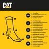 6 Pairs CATERPILLAR Work Socks for Men for Accident Prevention