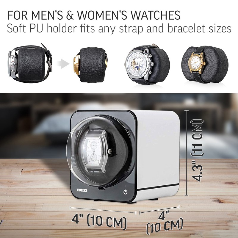 Abest Boxy Watch Winder for Automatic Watches with Vertical Rotor