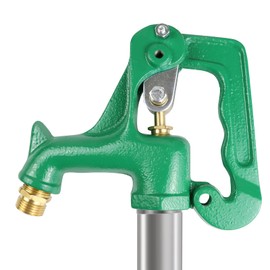 Yard Hydrant Frost Proof Outdoor Faucet Frost Free Freeze Proof Faucet for Yard Garden Farm Pasture Irrigation, Water Hydrant 3/4" Pipe Connection, 6.25ft Total Length 4' Bury