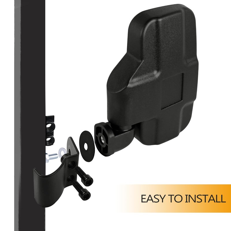UNIGT UTV Rear Side View Mirrors Compatible with 2015+ Polaris