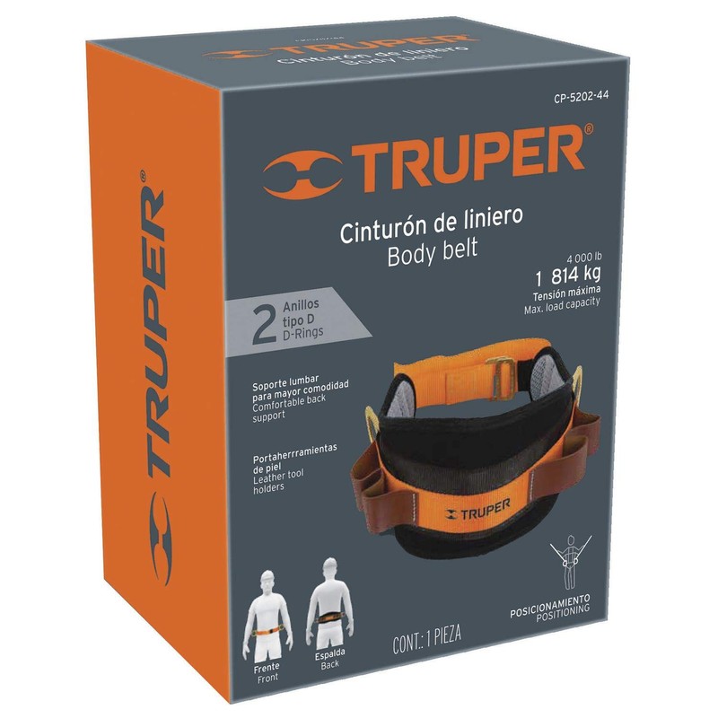 TRUPER Cinturón De Posicionamiento Talla 44