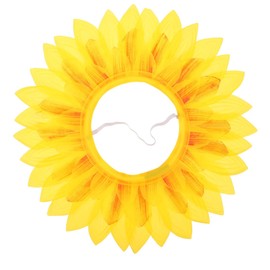 OUNONA Sunflower Wreath Ornament, Sunflower Decoration, Wreath, Artificial Flowers, Summer, Interior Headwear, Face Exposure, Kigurumi, Children’s Costume, 16.5 inches (42 cm), Nursery School, Sports