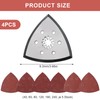 Pmueuff Sandpaper Triangle Sander, Pack of 4 93 mm Sanding