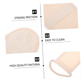 WOONEKY Complete Exfoliating Bath Set 3pcs Loofah Bath Towels Body Scrubbers for Deep Skin Cleaning Bath Massage