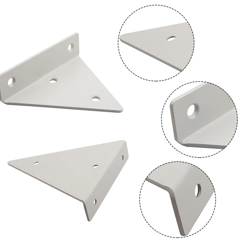 Pack of 4 Floating Shelf Brackets, Shelf Brackets, Triangle Shape,