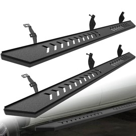 TIEZFUL Running Boards Compatible with Ford Ranger SuperCrew Cab 2019 2020 2021 2022 2023 2024 2025, Side Steps fit for Ranger 4 Full Size Doors, Heavy Duty Carbon Steel Textured Step Bars