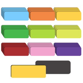 Magnetic Strips Writeable Magnets 80 x 30 cm Magnetic Signs for Writing on Colourful Writeable Magnets Magnetic Labels for Whiteboard Pack of 45