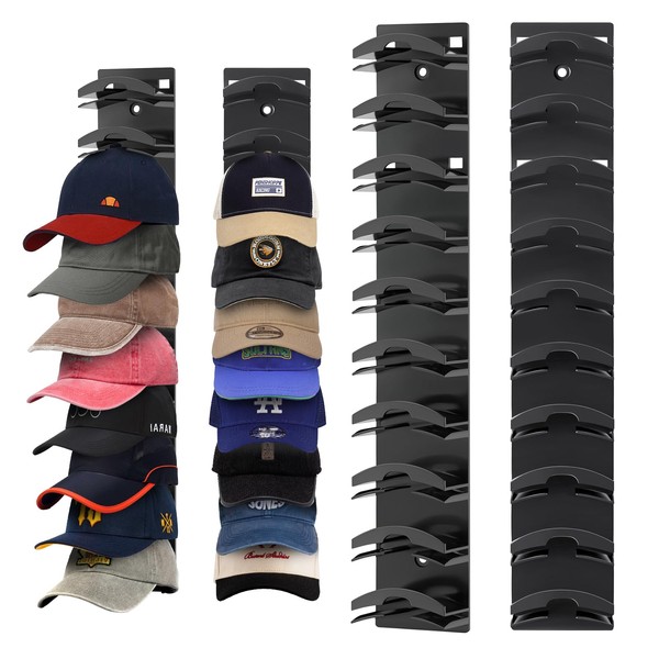 Kiyuycy 2 Pack Hat Organizer for Baseball Caps, Hat Rack