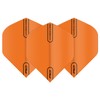 Hardcore Orange Extra Thick Standard Dart Flights - 5 Sets