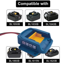 Battery Adapter Compatible with Makita 18V Power Converter for BL1850B BL1860B BL1830B BL1840B BL1820B for DIY RC Car Robotics and RC Truck