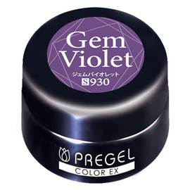 PRE GEL Color EX Gem Violet 3g PG-CE930 UV/LED Compatible