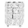 Crystal Makeup Brush Holder European Style Rounded Crystal Glass Cosmetic