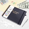 HAUTOCO Hardcover Bill Tracker Notebook Horizontal Monthly Bill Payment Organizer
