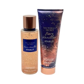 Victoria's Secret BARE VANILLA STARLIT Fragrance Mist & Lotion 2-piece bundle for Women – Full Size