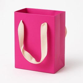 Aosric 12 Pack 4.5x2.5x6 Pink Gift Bags – Small Sturdy & Reusable Premium Gift Bags for Jewelry, Candles, Candy, Cosmetics, Boutique Gift, Party Favors, Weddings, Birthdays, Christmas and Holidays