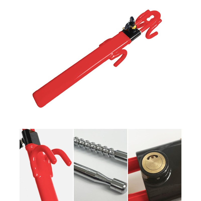 Dodomes Steering Wheel Lock Anti-Theft Heavy Duty Secure Car Device,