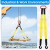Maasechs 2 Pack Lifting Slings Straps with Hooks Web Slings