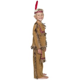 Kidcostumes Native American Indian Costume for Boys - Indian Costume - Includes Headband - MD 6X/8 Yth