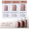 3-Piece Luggage Set Travel Lightweight Suitcases with Rolling Wheels, TSA