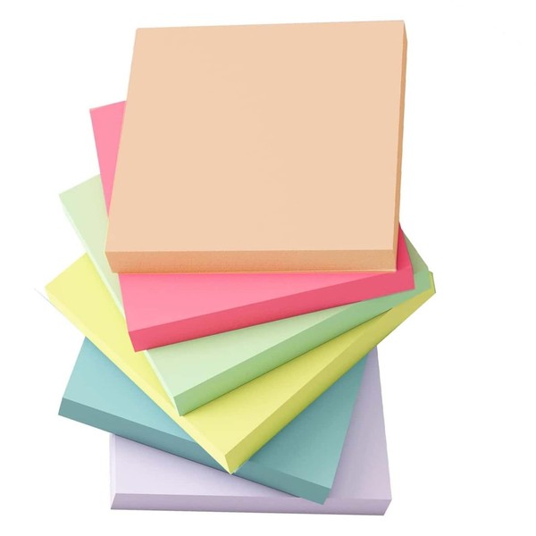 6 Pads/Pack,50 Sheets/Pad,Super Sticky Notes, 3 in. x 3 in.,