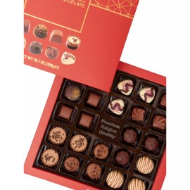 Aramella Belgian Chocolate Red Box w. Gift Bag (24 Pieces / 10.7oz / 305g)