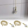 2pcs Ceiling Light Fan Switch Pull Cord Weight Handle Chain