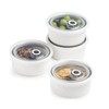 MISSYSSIM Ramekins 6 oz with Lids Oven Safe, Small Creme