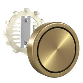 Fibetter Snap on Bathtub Overflow Cover with Hair Catcher, ABS Plastic Tub Drain Overflow Plate, Floating Bathtub Overflow Faceplate No-Hole Replacement Cap (Brushed Bronze)