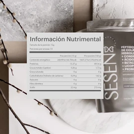 SESEN - Colágeno Hidrolizado en Polvo Silver 500 g - Sin Sabor, Sin Azúcar, Suplemento Alimenticio, Péptidos de Colágeno en Polvo, Collagen Peptides, Probióticos, Licopeno