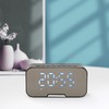 Bluetooth Speaker with Digital Alarm Clock Temperature Display Voice Announcement