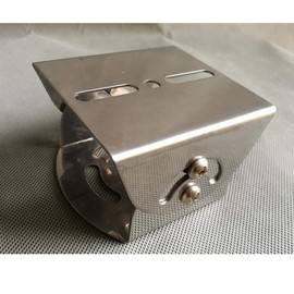 Ulyris Camera Stand, Metal Pole / Security Camera Pole Mount Bracket / Row Loop Mounting Bracket Hoop 10-40CM PTZ Corner CCTV Security PTZ Camera - Security Camera Outdoor Pole Mounting Hardware