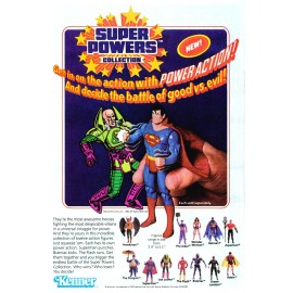 UNBRANDED Vintage Kenner Super Powers Figures Toy Ad Reproduction Print Advertising 17x12