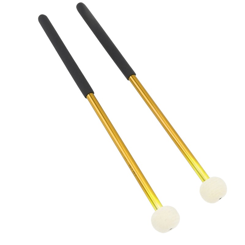 2 Pcs Timpani Mallet Soft Wool Felt Head Anti Slip