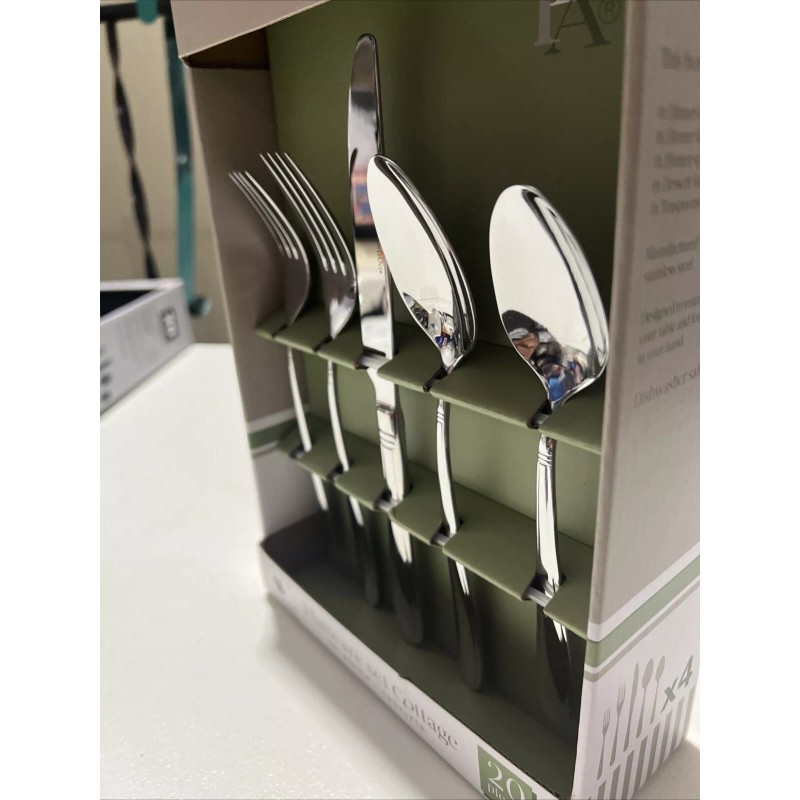 Brandani Italy Flatware Set 20 Piece High Quality Stainless Steel
