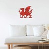 Extra Large 460mm 'Traditional Welsh Dragon' Permanent Sticker Decal for