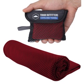 Tough Outdoors Cooling Towels for Neck Face - Neck Cooling Towel for Hot Weather Yoga Sports Golf Sweat - Instant Cold Towel