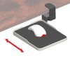 YANGHX Mouse Tray Clamp Under Desk Mouse Platform Clamp On