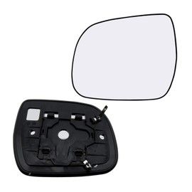 Driver Side Mirror Glass Assembly With Plastic Backing Plate (Non-Heated) Compatible with 2010-2013 Toyota Highlander, 2012-2015 Tacoma