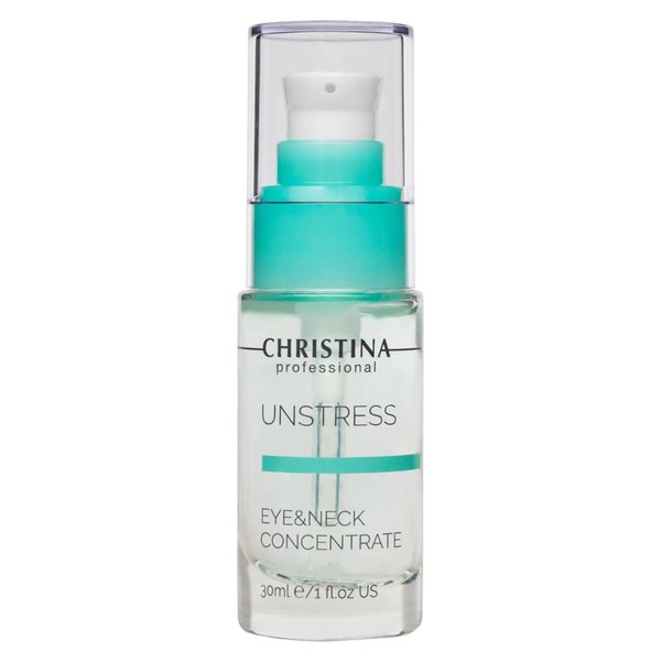 -CHRISTINA- Unstress - Eye and Neck concetrate - Anti-oxidant Rich Formula for Normal, Dry & Sensitive Skin, (1 fl. oz) (30 ml)