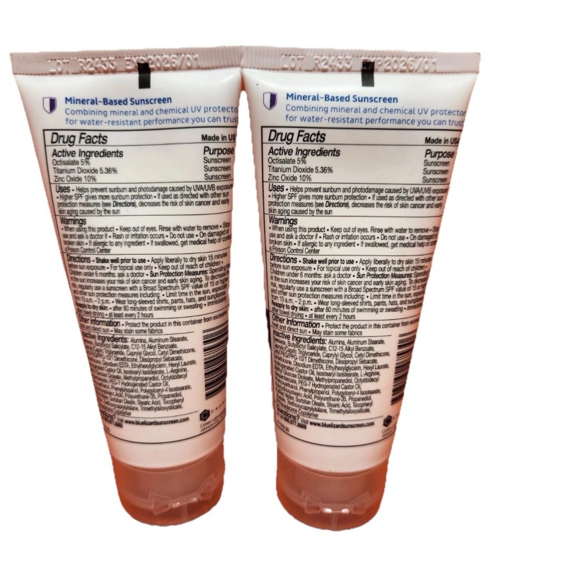 Blue Lizard Sport Mineral Sunscreen Lotion 3 oz SPF 50