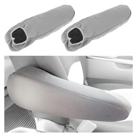 WLLHYF Pack of 2 Car Armrest Covers Elastic Flat Fabric Universal Fit Car Seat Armrest Protective Cover Protector for Trucks, SUVs, Vans