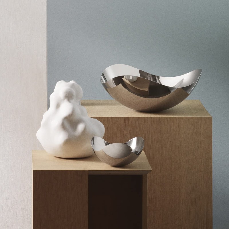 Georg Jensen Spiegelschale Mini 16 cm, Edelstahl, Stainless Steel, 16