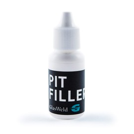 GlasWeld Pit Filler for Professional Windshield Repair - Greatly Helps Repair Cracks, Strong Glass Repair Fluid for Added Protection to Car Window, Auto Glass for Glasses Repair Kit - 15 ml